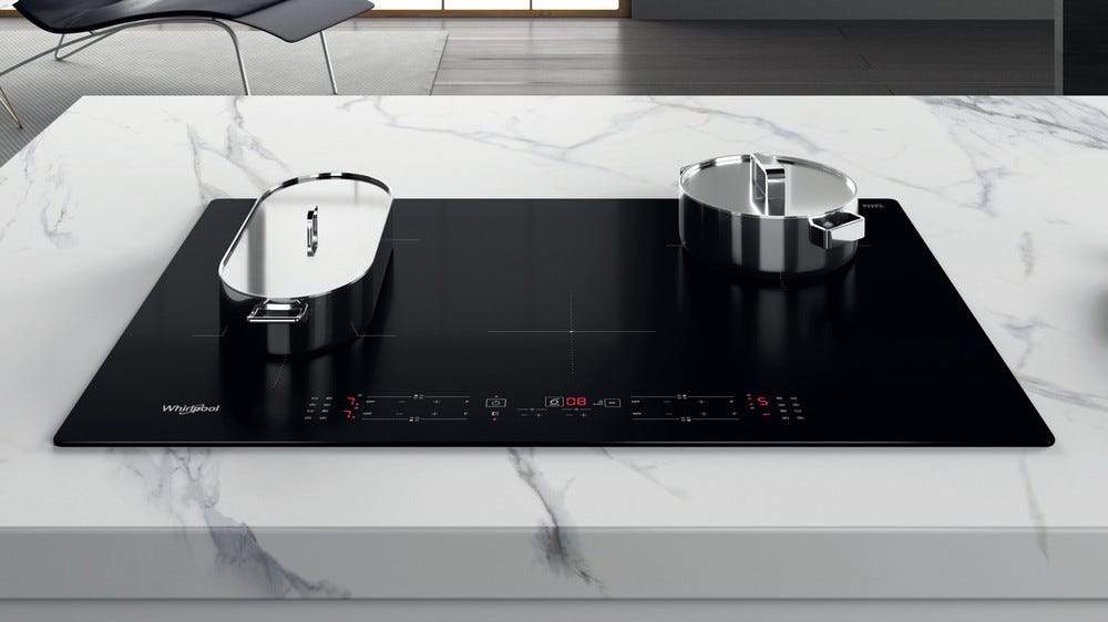 Whirlpool WB B4877 NE Piano cottura a induzione cm. 77 - vetroceramica nero