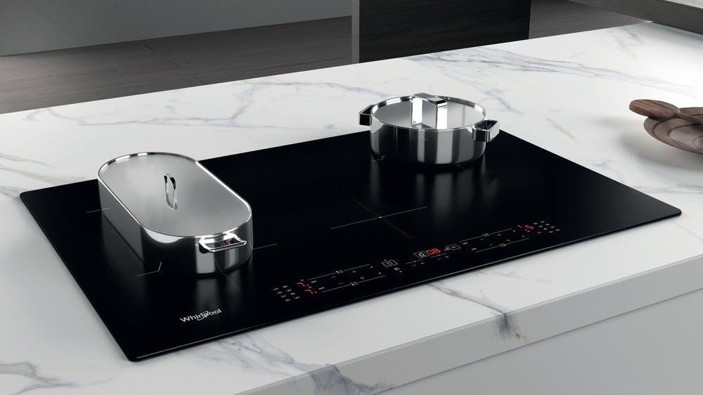 Whirlpool WB B4877 NE Piano cottura a induzione cm. 77 - vetroceramica nero