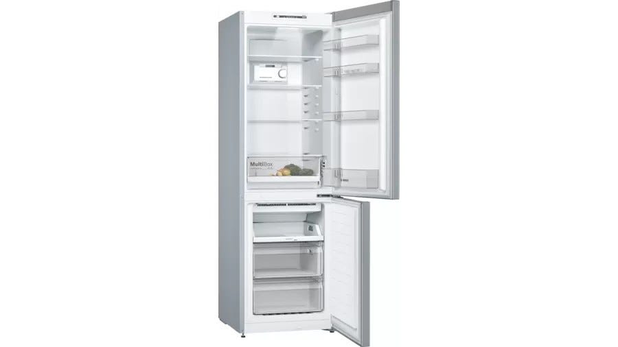 Bosch KGN36NLEA 2 Frigorifero con congelatore a libera installazione - cm. 60 h 186 - lt. 302 - inox