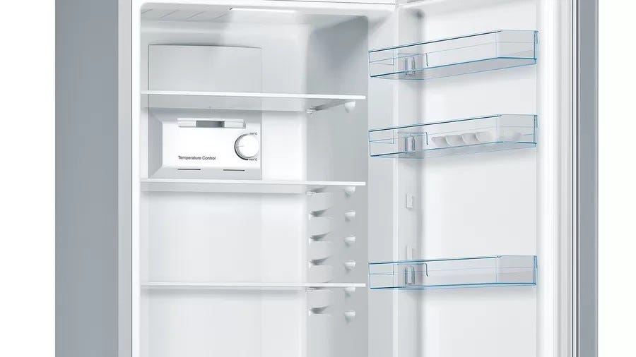 Bosch KGN36NLEA 2 Frigorifero con congelatore a libera installazione - cm. 60 h 186 - lt. 302 - inox