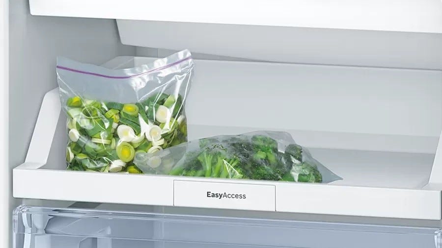 Bosch KGN36NLEA 2 Frigorifero con congelatore a libera installazione - cm. 60 h 186 - lt. 302 - inox