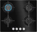 AEG HKB64029NB Piano cottura a gas 4 fuochi cm 60 - vetro nero