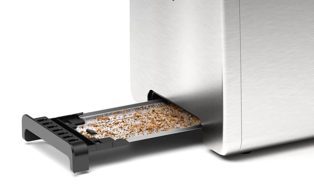 Bosch TAT3P420 DesignLine Tostapane a 2 scomparti - inox