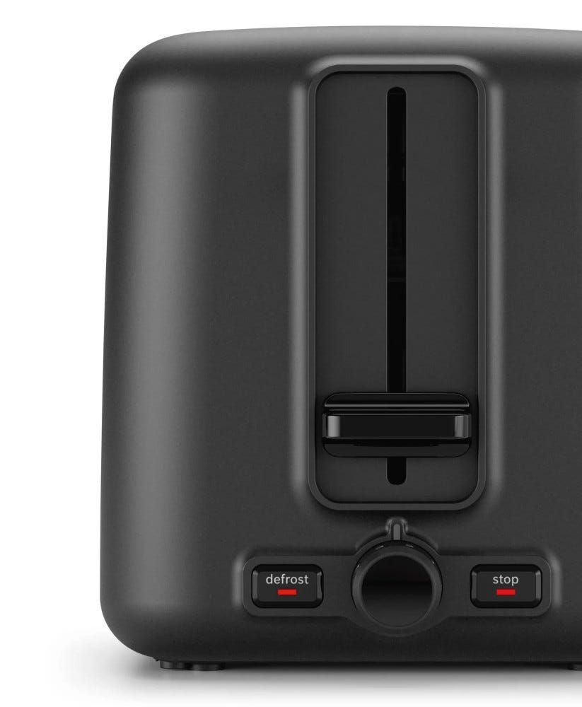 Bosch TAT3P420 DesignLine Tostapane a 2 scomparti - inox