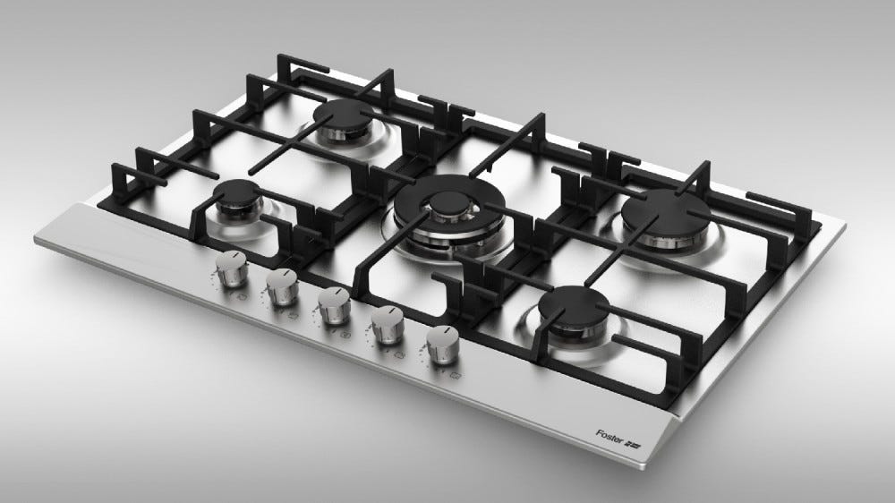 Foster 7015032 Power Piano cottura gas cm 75 - inox spazzolato