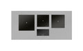 Foster 7365030 Modular Quadra Piano cottura a induzione cm 27 - 30 - 35 - vetroceramica nero