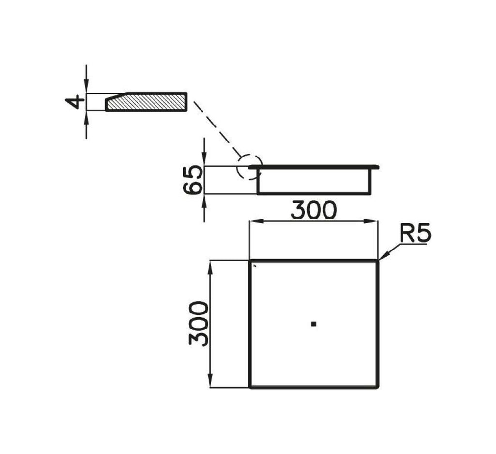 Foster 7365300 Modular Quadra Piano cottura a induzione cm 30 - vetroceramica nero
