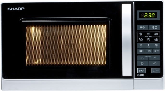 Sharp R642INW Forno a microonde cm 44 - silver