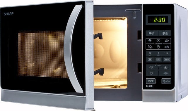 Sharp R642INW Forno a microonde cm 44 - silver