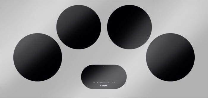 Foster 7366040 Modular Piano cottura a induzione cm 27 - 30 - vetroceramica nero