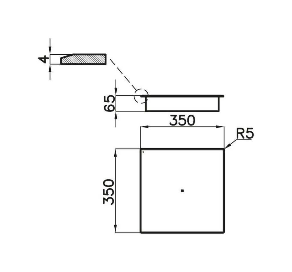 Foster 7366350 Modular Quadra Piano cottura a induzione cm 35 - vetroceramica nero