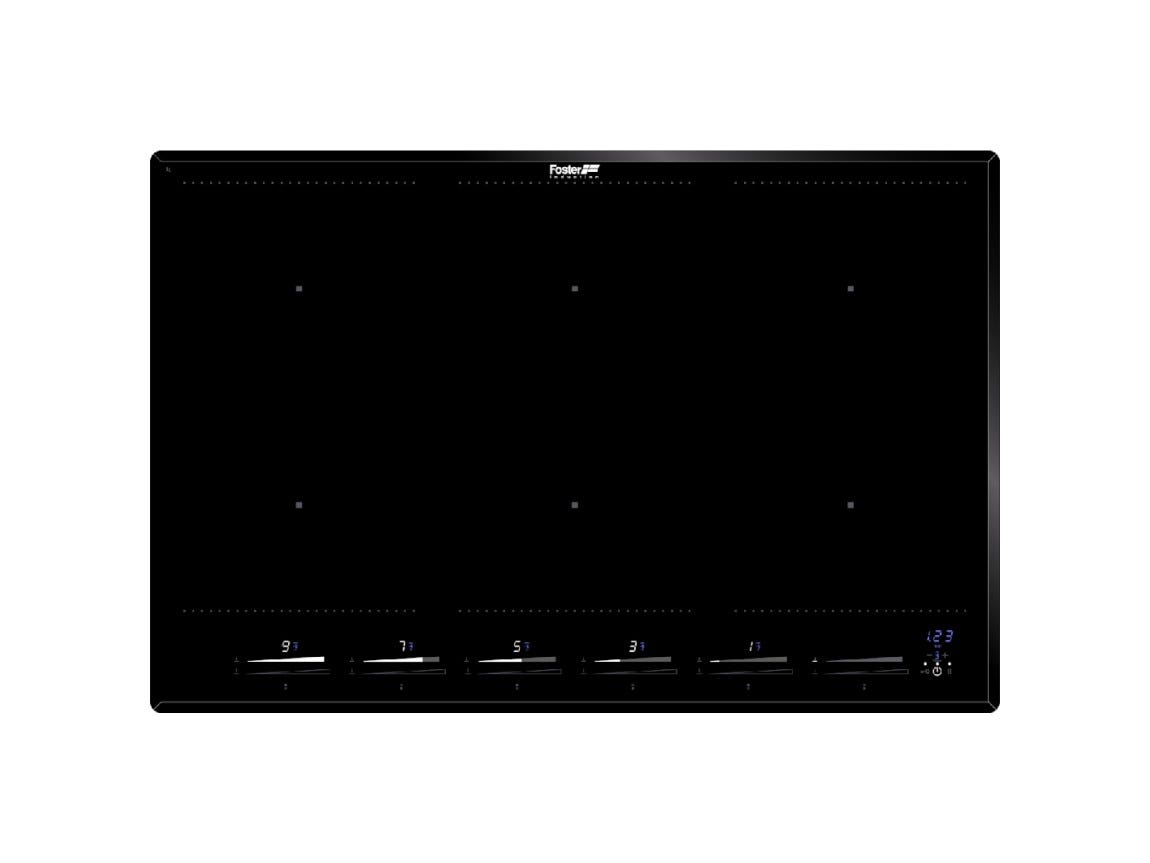 Foster 7383645 KE Piano cottura a induzione cm 77 - vetroceramica nero