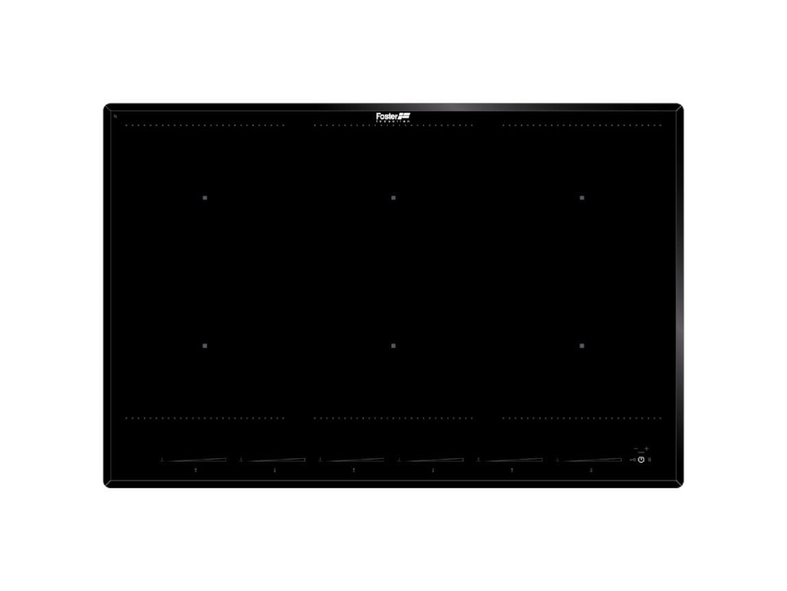 Foster 7383645 KE Piano cottura a induzione cm 77 - vetroceramica nero