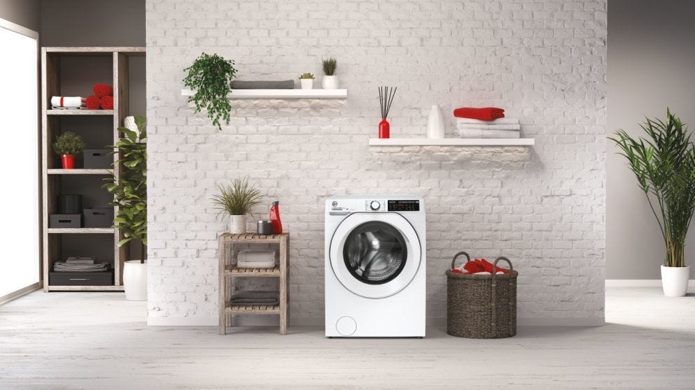 Hoover HD495AMC1S H-Wash&Dry Lavasciuga cm. 60 - lavaggio 9 kg - asciugatura 5 kg - bianco