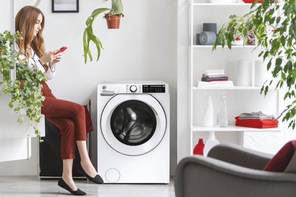 Hoover HW48AMC1S H-Wash 500 Lavatrice cm. 60 - capacità 8 kg - bianco