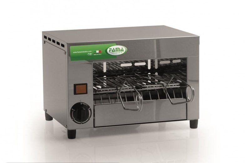 Fama Q4 Cottura Tostiera 2 pinze - acciaio inox