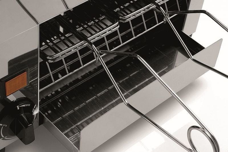 Fama Q4 Cottura Tostiera 2 pinze - acciaio inox