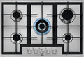 AEG HGB75420SM 6000 Slim line Piano cottura a gas 75 cm, 5 bruciatori, SpeedBurner e griglie in ghisa