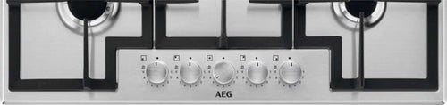 AEG HGB75420SM 6000 Slim line Piano cottura a gas 75 cm, 5 bruciatori, SpeedBurner e griglie in ghisa