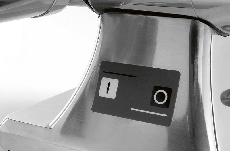 Fama FTSM126 Enterprise Tritacarne con gruppo inox, 230V monofase, 15 kg/h, ingranaggi a bagno d’olio