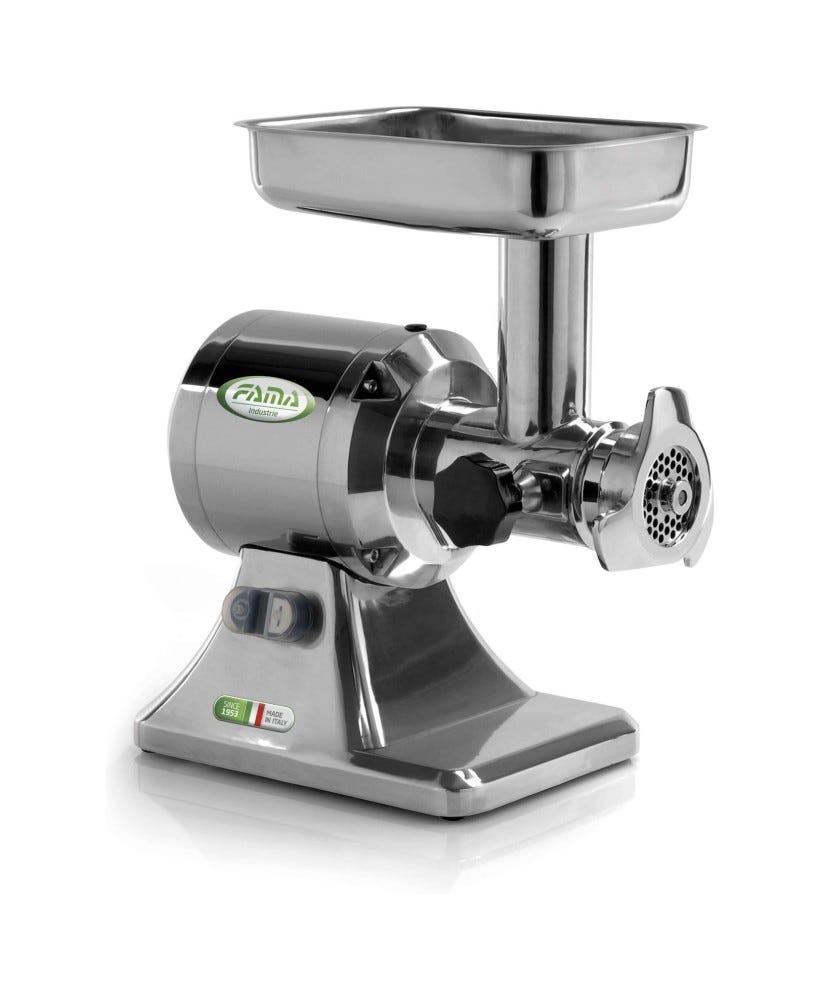 Fama FTS106 Enterprise Tritacarne trifase 230/400V, gruppo in ghisa, 150–200 kg/h, ingranaggi a bagno d’olio