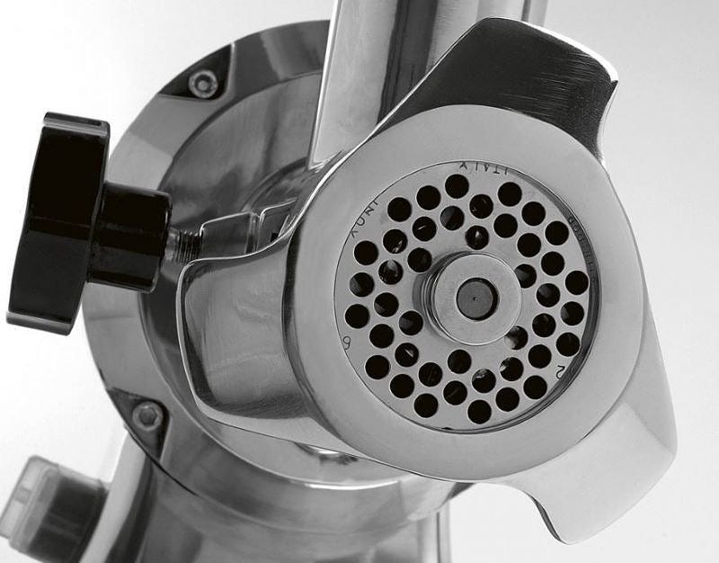 Fama FTS106 Enterprise Tritacarne trifase 230/400V, gruppo in ghisa, 150–200 kg/h, ingranaggi a bagno d’olio
