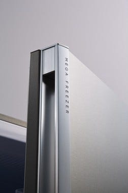 Sharp SJXG640MSL Frigorifero con congelatore a libera installazione - cm. 70 h 168 - lt. 393 - inox antimpronta