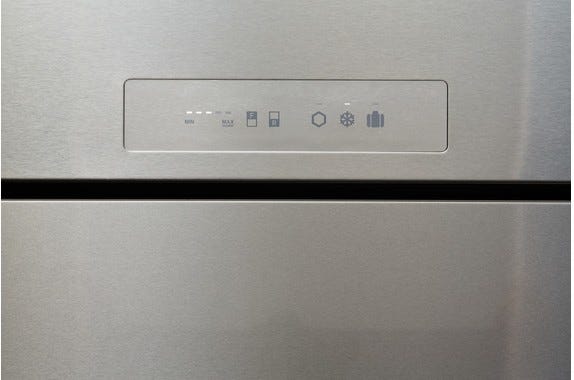Sharp SJXG640MSL Frigorifero con congelatore a libera installazione - cm. 70 h 168 - lt. 393 - inox antimpronta