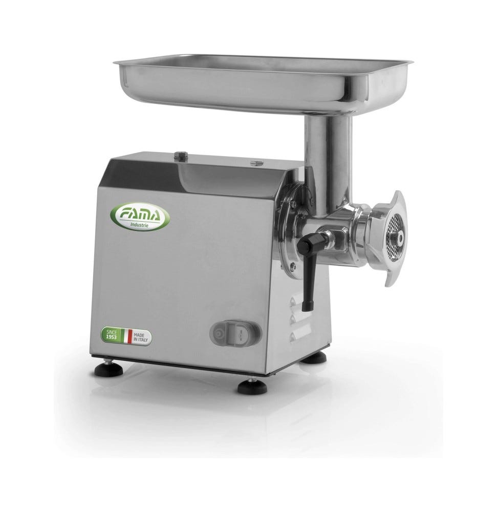 Fama FTI126 Enterprise Tritacarne trifase 230/400V, gruppo inox, 150–200 kg/h, ingranaggi a bagno d’olio