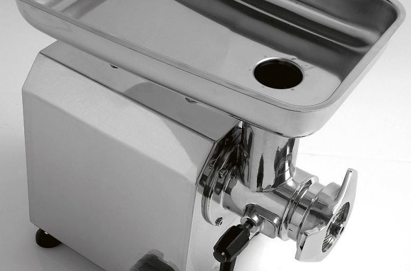 Fama FTI107 Enterprise Tritacarne monofase 230V, gruppo in ghisa, 150–200 kg/h, ingranaggi a bagno d’olio