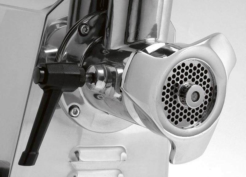 Fama FTI127 Enterprise Tritacarne monofase 230V, gruppo inox, 150–200 kg/h, ingranaggi a bagno d’olio