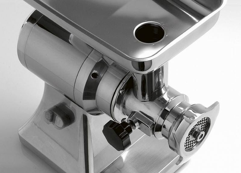 Fama FTS117 Enterprise Tritacarne monofase 230V, gruppo in alluminio alimentare, 300 kg/h, ingranaggi a bagno d’olio