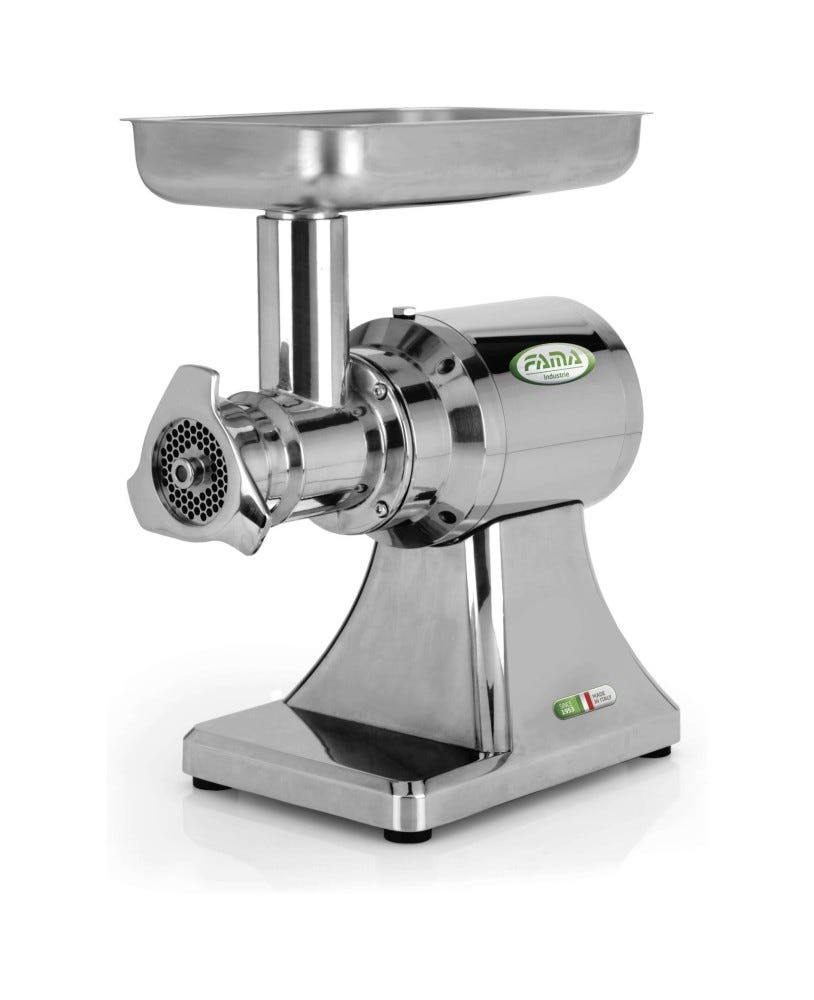Fama FTS137 Enterprise Tritacarne monofase 230V, gruppo inox, 300 kg/h, ingranaggi a bagno d’olio