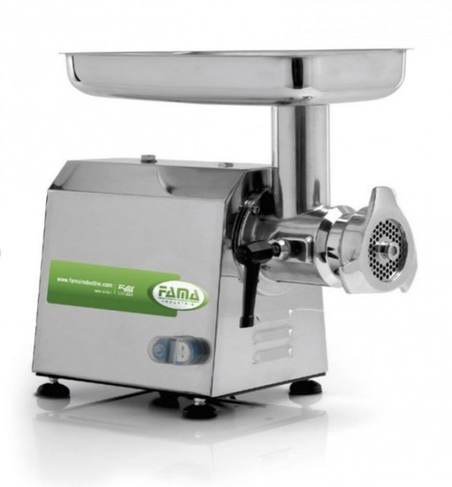 Fama FTI116 Enterprise Tritacarne trifase 230/400V, gruppo in ghisa, 300 kg/h, ingranaggi a bagno d’olio
