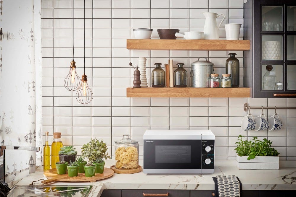 Sharp YC-MG01ES Forno a microonde cm 44 - argento