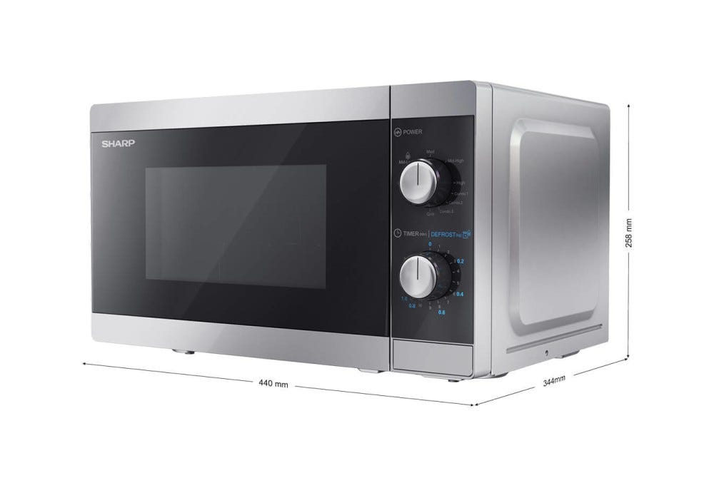 Sharp YC-MG01ES Forno a microonde cm 44 - argento