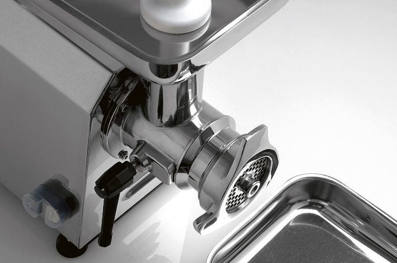 Fama FTI117 Enterprise Tritacarne monofase 230V, gruppo in ghisa, 300 kg/h, ingranaggi a bagno d’olio
