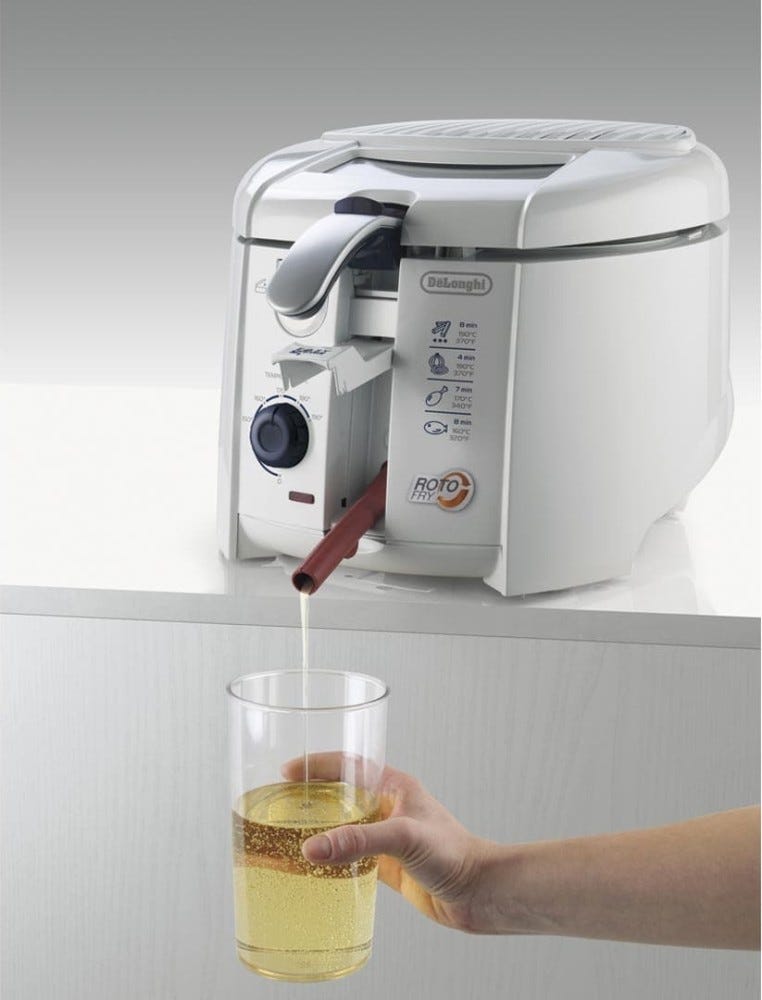 De Longhi 0125304705 RotoFry Friggitrice elettrica - bianco
