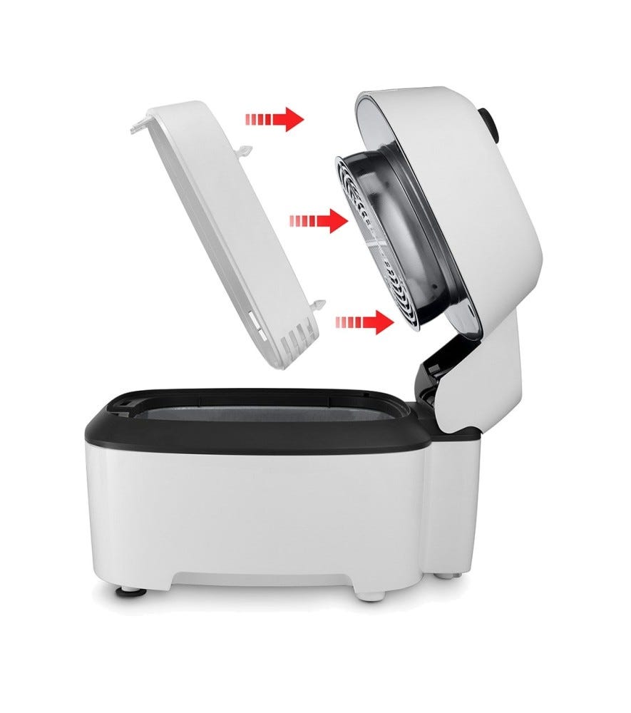 De Longhi 0125391018 IdealFry Friggitrice elettrica ad aria - bianco