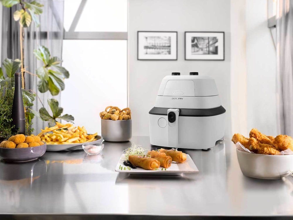 De Longhi 0125391018 IdealFry Friggitrice elettrica ad aria - bianco