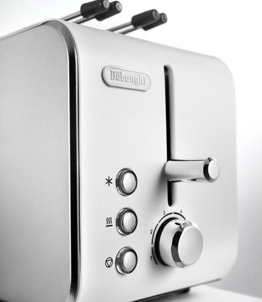 De Longhi CTX2203.W Tostapane a 2 scomparti - bianco