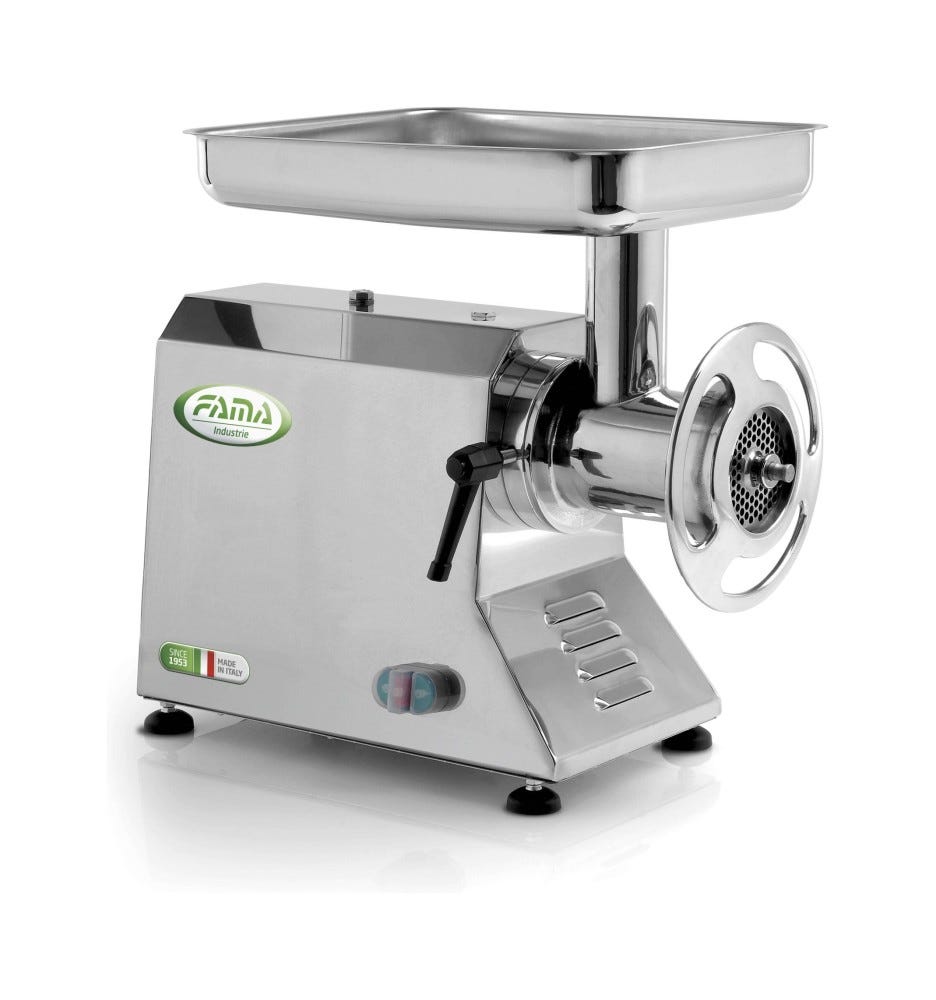 Fama FTI156 Enterprise Tritacarne trifase 230/400V, gruppo inox, 400 kg/h, ingranaggi a bagno d’olio