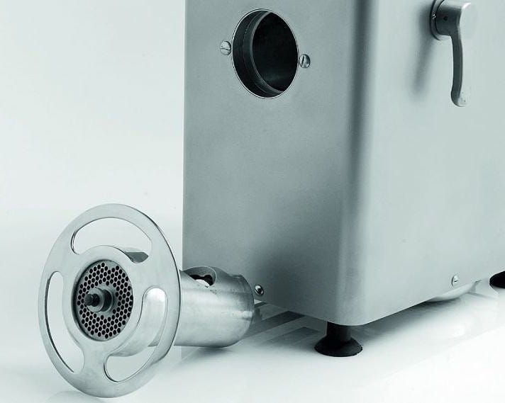 Fama FTR100WV Refrigerato Tritacarne refrigerato TR 22, acciaio inox, trifase, tramoggia refrigerata, finitura inox