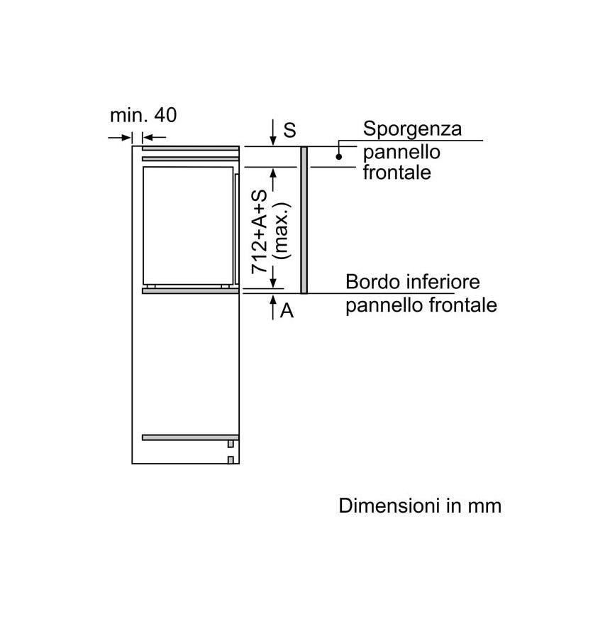 Siemens GI11VADE0 iQ500 Congelatore cm. 56 h. 71 - 72 lt. - integrabile