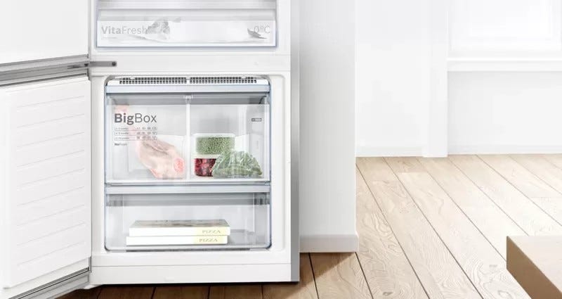 Bosch KGV33VLEA 4 Frigorifero con congelatore a libera installazione - cm. 60 h 176 - lt. 287 - inox