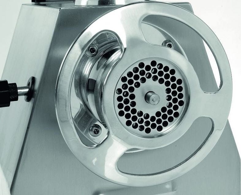 Fama FTI137R Enterprise Tritacarne monofase 230V, gruppo inox, 350/400 kg/h, ingranaggi a bagno d’olio