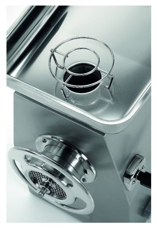 Fama FTI138R Enterprise Tritacarne trifase, gruppo inox, bocca Ø52 mm, 600 kg/h, ingranaggi a bagno d’olio