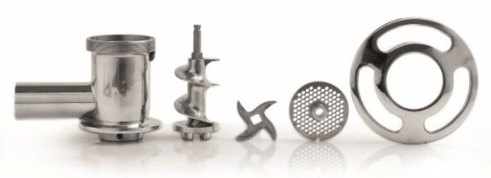 Fama FTI138R Enterprise Tritacarne trifase, gruppo inox, bocca Ø52 mm, 600 kg/h, ingranaggi a bagno d’olio