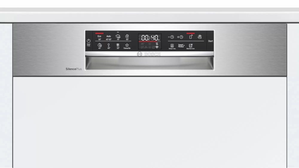 Bosch SMI6ECS93E 6 Lavastoviglie integrata parziale cm. 60 - 13 coperti - frontalino inox