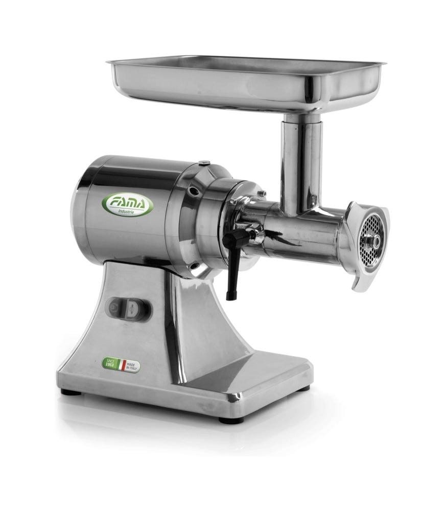 Fama FTSK136 Uniko Tritacarne trifase 230/400V, gruppo inox, 300 kg/h, ingranaggi a bagno d’olio